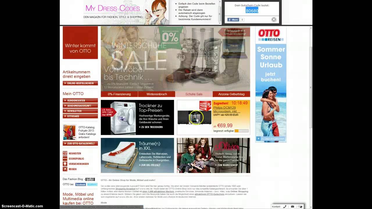 Gutscheincodes finden und einlösen auf MY-DRESS-CODES.de