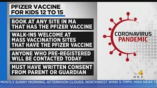 Anyone Age 12 And Up Now Eligible For COVID Vaccines In Massachusetts