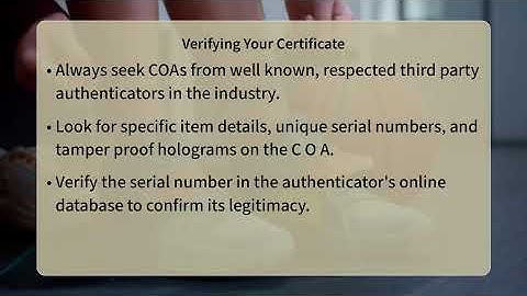 What Is A Certificate Of Authenticity?