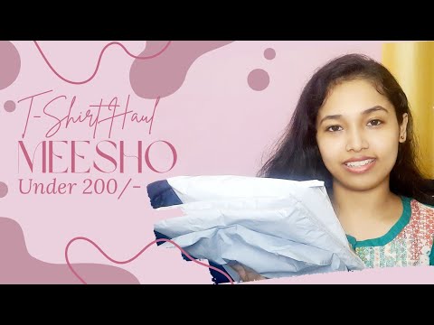 Meesho T-shirt Haul | Under 200 | Arpana Saikia #meesho #tshirt #under200 #meshohaul #affordable #yt