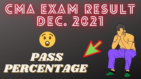 CMA EXAM DEC. 2021 PASS PERCENTAGE | CMA INTER PASS PERCENTAGE |