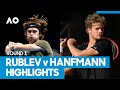 Andrey Rublev vs Yannick Hanfmann Match Highlights (1R) | Australian Open 2021