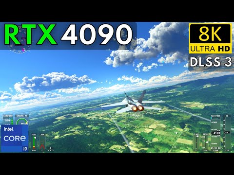 RTX 4090 + i9 13900k - Microsoft Flight Simulator with 8K Ultra Settings DLSS 3