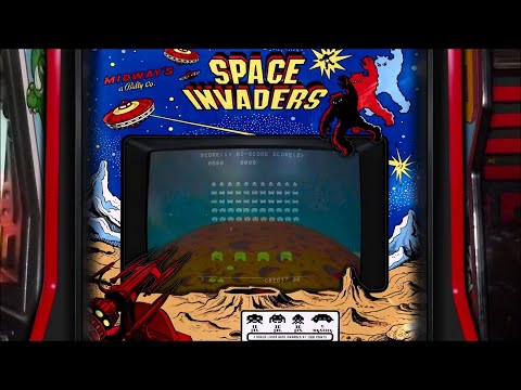 Space Invaders A Realistic Arcade Cabinet Overlay For Retroarch