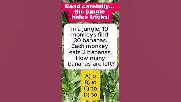 Only 1% Can Solve This Monkey Math Riddle! 🐒🍌 #shorts