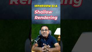 What Is Shallow Rendering in React? | #reactjs #reactinterviewquestions #reactjs