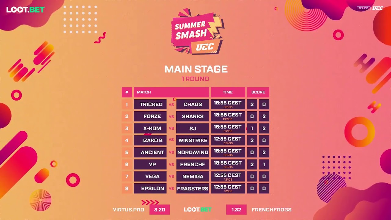 (EN) UCC Summer Smash | Virtus.pro vs FrenchFrogs | bo3 | by @Mitchmancasting & @hawka_cs