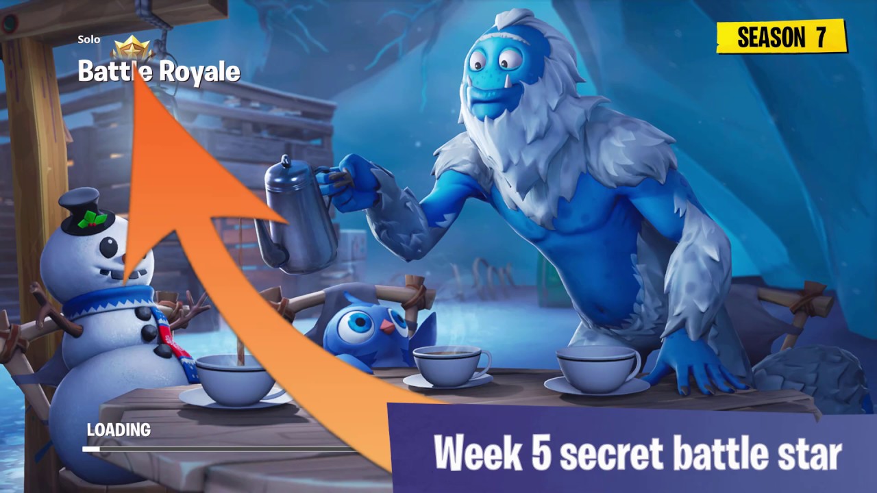 S7 W5 SECRET BATTLE STAR LOCATION! - Fortnite Battle Royale