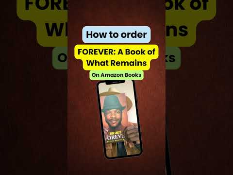 How To order 'FOREVER: A Book of What Remains' by DON SANTO on Amazon Books