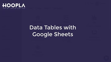 How to Create Data Tables with Google Sheets