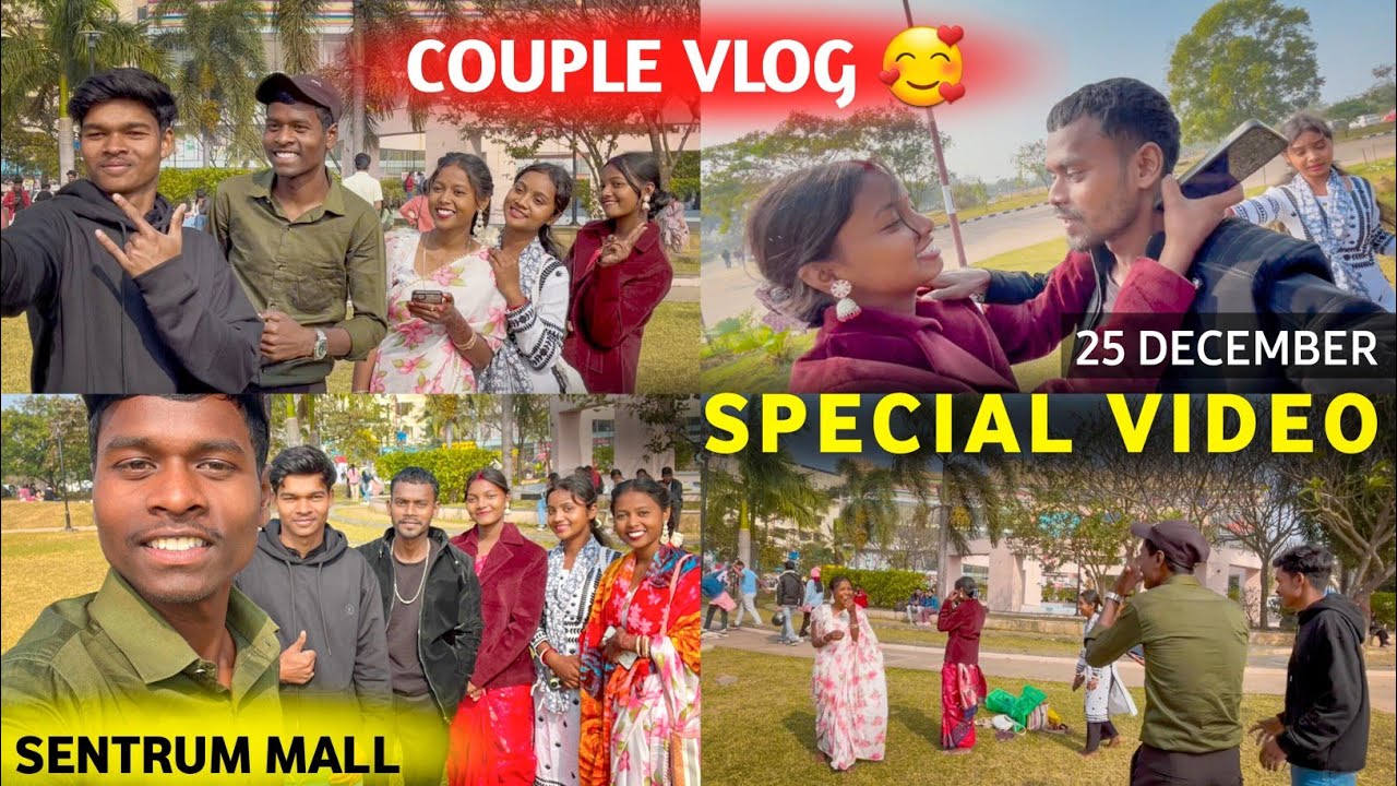 Couple Vlog 🥰 || 25 December Special 😘 Santali Vlog Video || Bikash Murmu Official 