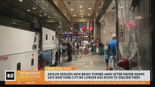 NYC starts turning asylum seekers away from arrival center