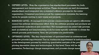 The Capability Maturity Model | SEI-CMM versus ISO standard |