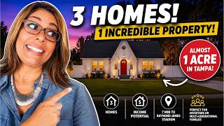 Unique Investment Property in Tampa, FL | 3 Homes   Extra Land