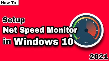 Best Net Speed Monitor For Windows 10 | [How To]
