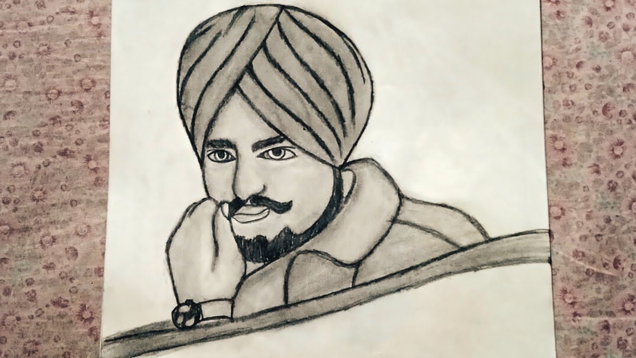 how to draw "*Legend Sidhu Moose wala*"// Step by Step pencil sketch Easy Drawing , Sketch