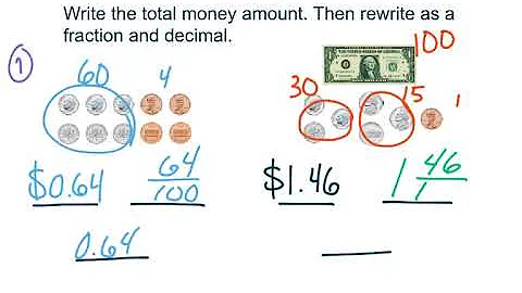 GoMath 4th Grade 9.4 and 9.5 - Money and problem solving