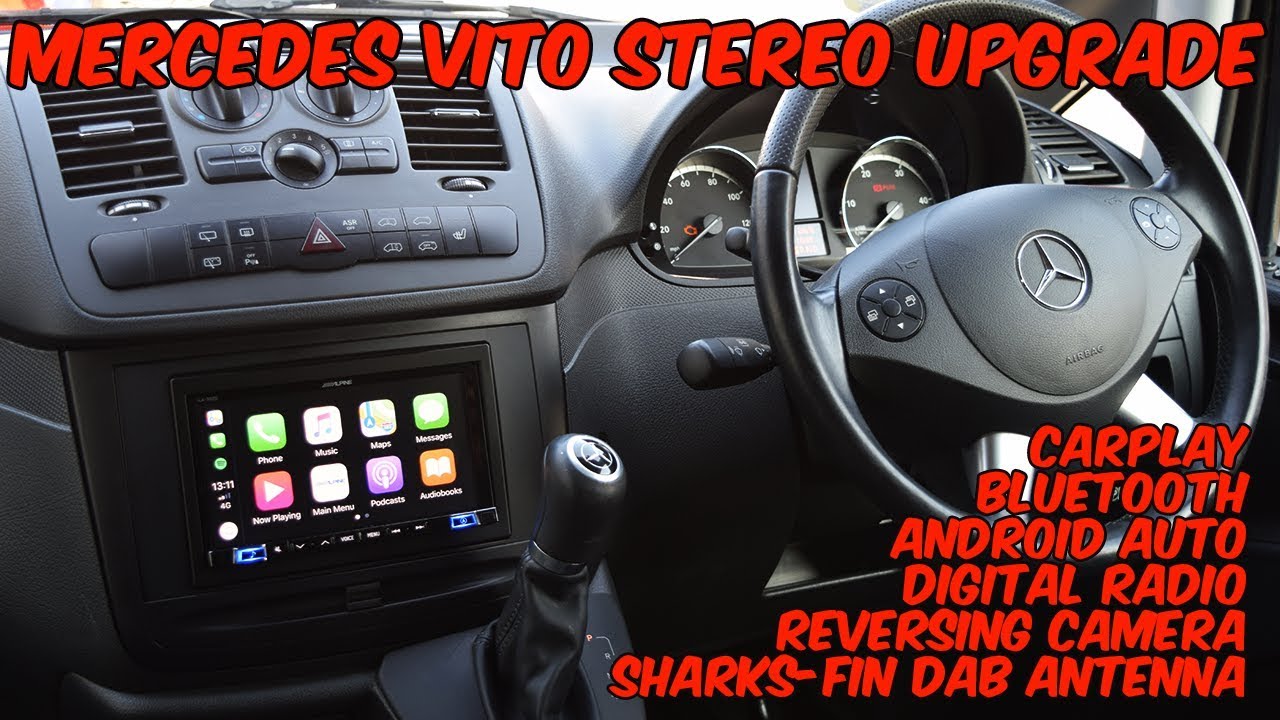 Alpine iLX-702d - Mercedes Vito Stereo Upgrade - YouTube