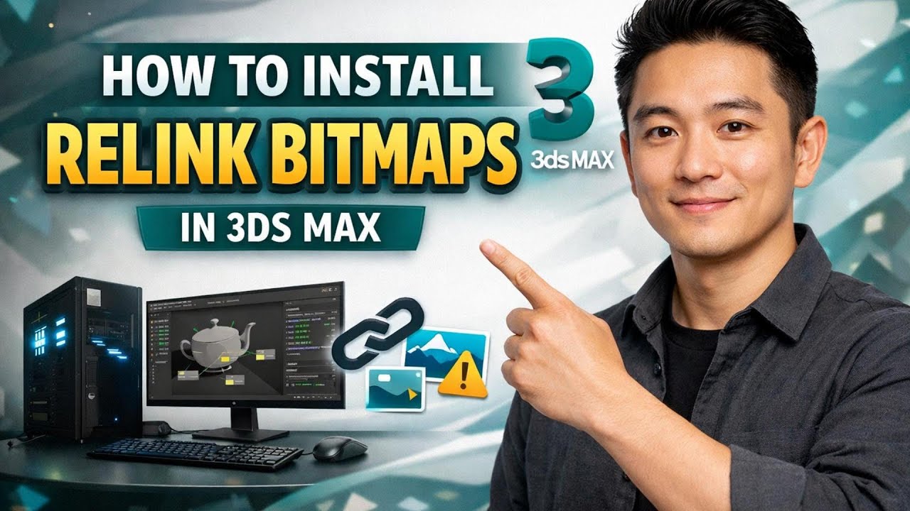 How to INSTALL RELINK BITMAPS in 3ds Max (Step by Step) - YouTube