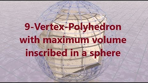 9-Vertex-Polyhedron with maximum volume inscribed in a sphere