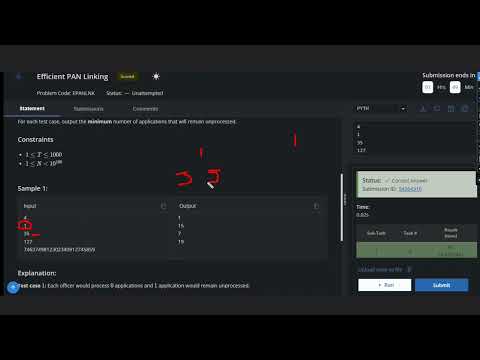 Efficient PAN Linking | EPANLINK | Codechef | STARTERS 85 | Full Solution