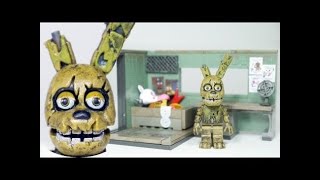 FNAF Springtrap with Security Office | McFarlane Toys LEGO compatible FNAF set review(REUPLOAD)