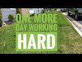 one more day working hard #lawncare