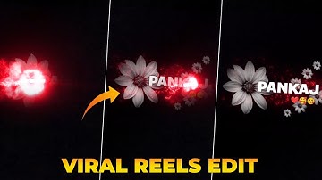 Trending Instagram Name Art Reels Editing || Smoke Fire Viral Name Video Tutorial (VN)