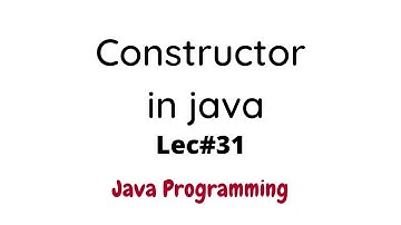 Constructor in Java with Solved Examples in Urdu Hindi