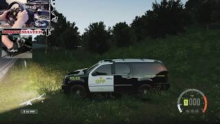 Forza Horizon 2 - Officer SLAP Cadillac Escalade Drift Build Online w/Wheel/Pedal Cam | SLAPTrain screenshot 2