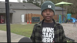 10-year-old boy gives back to the community to help kids stay warm