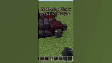 Minecraft Netherite Block Award Temple #shorts #minecraft #minecraftshorts