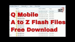 Q Mobile A to Z Flash File Free Download | qmobile a to z flash file | qmobile 245 model flash file