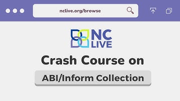 Crash Course on the ABI/INFORM Collection