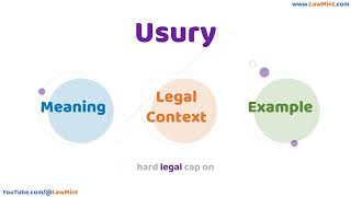 Usury Meaning Legal Context & Example Legal Terms Simplified @LawMint