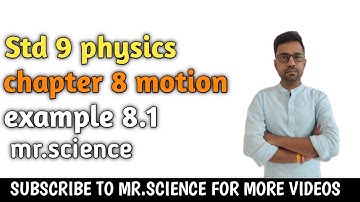 #9thscience  #Class 9th physics  Chapter 8 Motion Example  8.1@Vijay4352 @Ncert solution