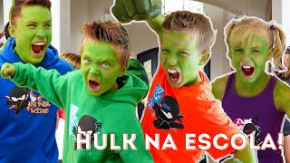 Monstro Hulk na Escola: Amizade acima de tudo! Como salvamos Paxton! | Ninja Kidz TV