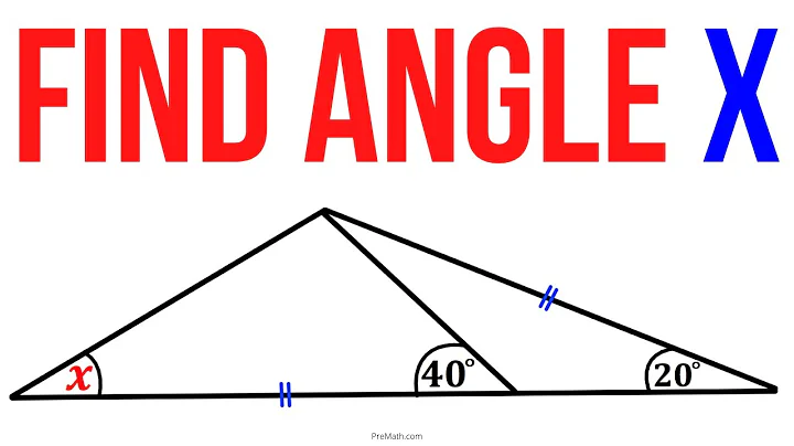Challenge Question: Can you find the Angle X?| Step-by-Step Explanation