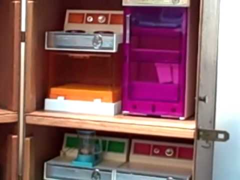 The Amazing AMSCO Doll Barbie size KITCHEN set 1970's - YouTube