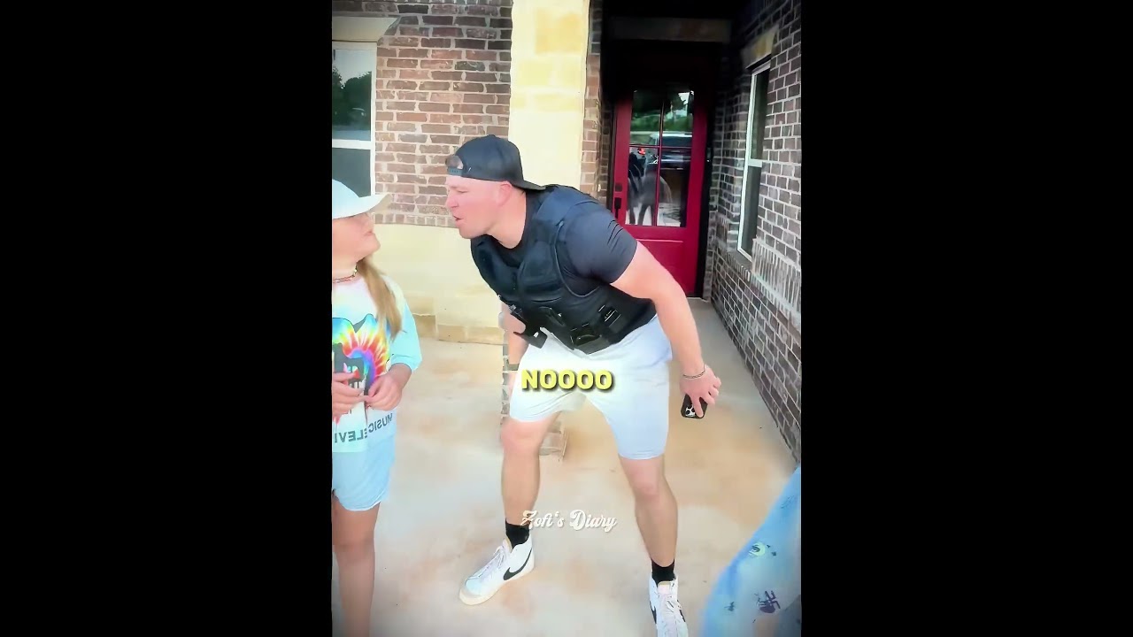 Kids Challenged Cop Dad to Race 😂💨 