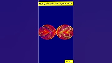 Beauty of maths with python turtle #shorts😁😁