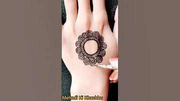 Very simple tikki mehndi design ❤️ | Mehandi ki design | #henna #shorts