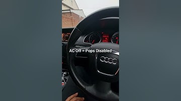 Switchable pops and bangs with AC button on Audi A5 2.0t 180hp med17.1 ecu
