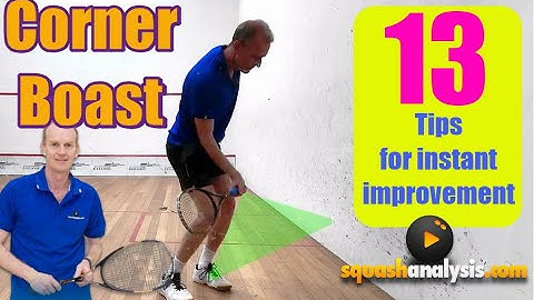 Squash - Forehand corner boast basics