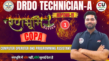 DAY-1 | DRDO TECHNICIAN-A COPA CLASS | COPA DRDO CLASSES | DRDO COPA Previous Year Questions | COPA