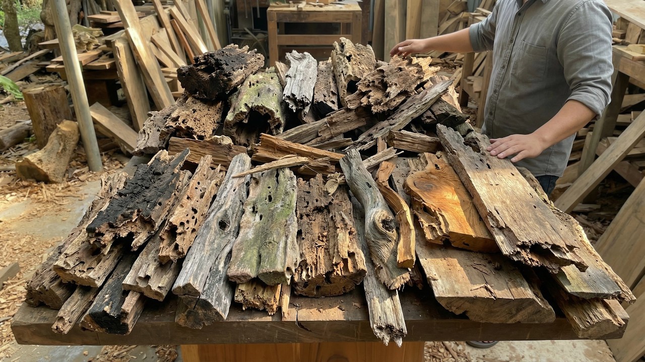 Everyone Mocked This Pile of Wood — Until the Craftsman Turned It Into a Masterpiece