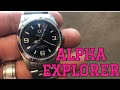 Alpha Explorer Homage Watch (blue dial)