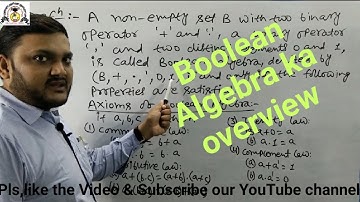 Boolean Algebra || Computer Architecture || Lecture-04 || Abhishek Kumar