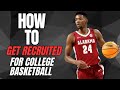 How to Get Recruited For College Basketball