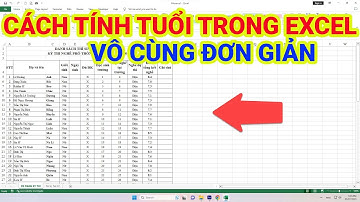 Cách Tính Tuổi Trong Excel Đơn Giản Và Nhanh Chóng